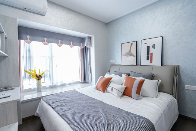 96㎡三居，巧妙延申玄關(guān)餐廳空間感，打造精致雅居